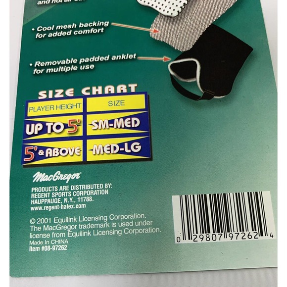 Macgregor Pro Mesh Soccer Shinguards Medium-Large for Players 5' & Up - Picture 4 of 4